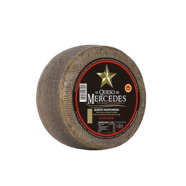 Queso Manchego con D.O.P. El Queso de Mercedes 3,1kg. aprox.