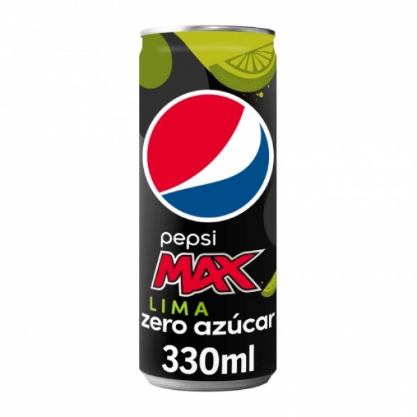 Pepsi cola Max Zero azúcar a la lima lata 33cl. C/24 und.